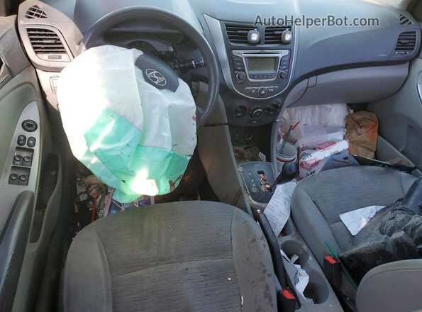 KMHCT4AE9HU363791 2017 HYUNDAI ACCENT Белый Вид панели приборов