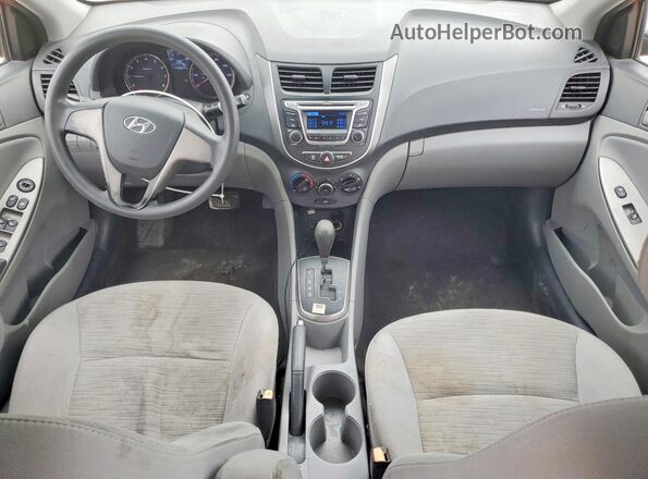 KMHCT4AEXGU073753 2016 HYUNDAI ACCENT Красный Вид панели приборов