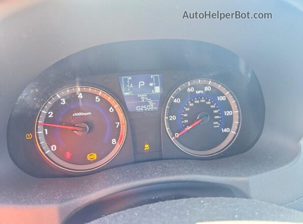 KMHCT4AEXGU089273 2016 HYUNDAI ACCENT Серебряный Вид щитка приборов