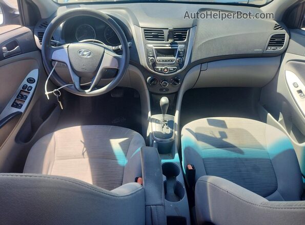 KMHCT4AEXGU089273 2016 HYUNDAI ACCENT Серебряный Вид панели приборов