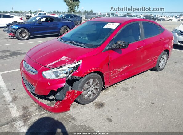 KMHCT4AEXGU112020 2016 HYUNDAI ACCENT Red Передня ліва чверть