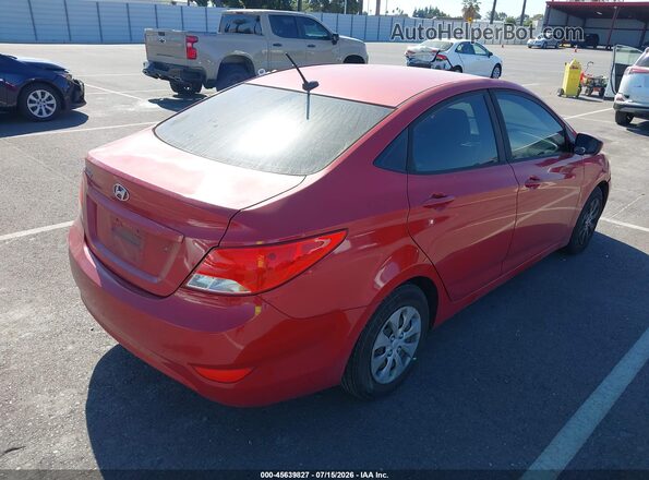 KMHCT4AEXGU112020 2016 HYUNDAI ACCENT Red Задня права чверть