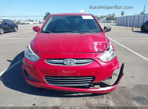 KMHCT4AEXGU112020 2016 HYUNDAI ACCENT Red Вид щитка приладів
