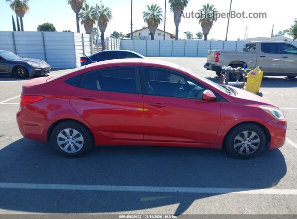 KMHCT4AEXGU112020 2016 HYUNDAI ACCENT Red Вид задньої частини салону