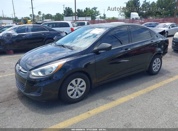 KMHCT4AEXGU994970 2016 HYUNDAI ACCENT Черный Передняя левая четверть