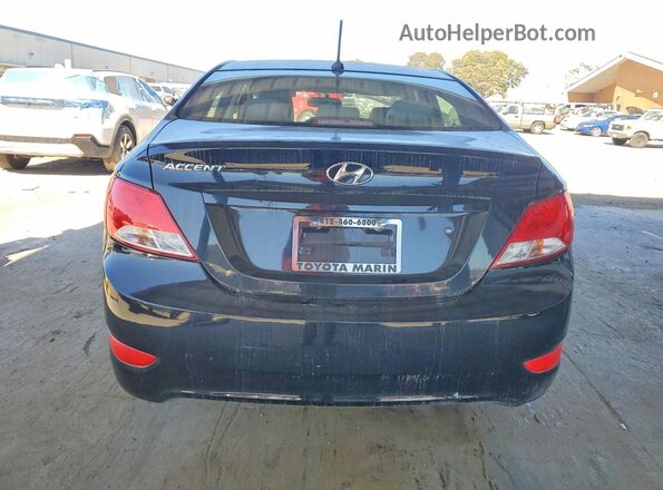 KMHCT4AEXHU170579 2017 HYUNDAI ACCENT Black Հետևի տեսք