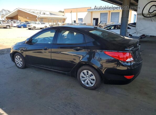 KMHCT4AEXHU170579 2017 HYUNDAI ACCENT Black Հետևի ձախ