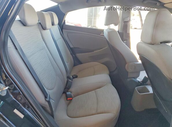 KMHCT4AEXHU170579 2017 HYUNDAI ACCENT Black Հետևի նստատեղերի տեսք