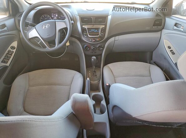 KMHCT4AEXHU170579 2017 HYUNDAI ACCENT Black Առջևի վահանակի տեսք