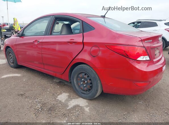 KMHCT4AEXHU185924 2017 HYUNDAI ACCENT Red Trasero izquierdo