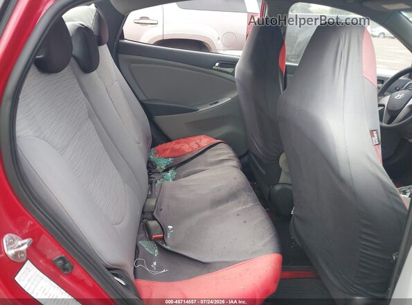 KMHCT4AEXHU185924 2017 HYUNDAI ACCENT Red Vista de la etiqueta del VIN