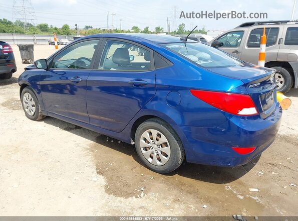 KMHCT4AEXHU189309 2017 HYUNDAI ACCENT Blue Trasero izquierdo
