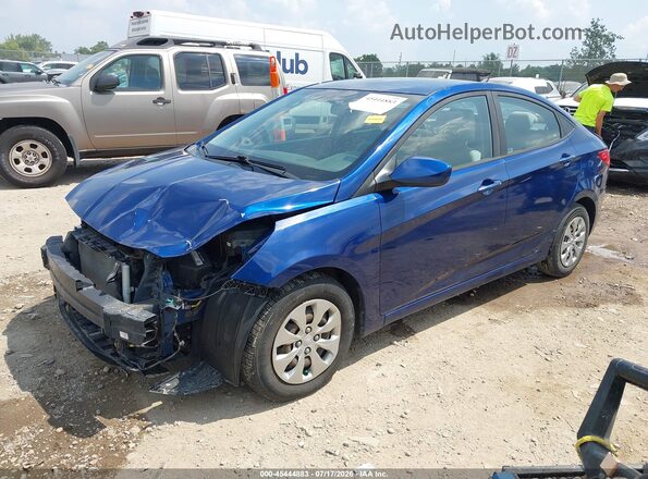 KMHCT4AEXHU189309 2017 HYUNDAI ACCENT Blue Vista tres cuartos delantera izquierda