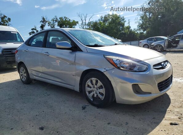 KMHCT4AEXHU243515 2017 HYUNDAI ACCENT Silver Передня права чверть