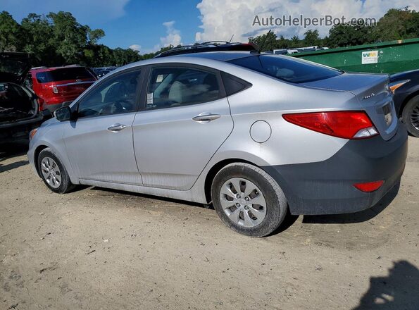 KMHCT4AEXHU243515 2017 HYUNDAI ACCENT Silver Задня ліва чверть