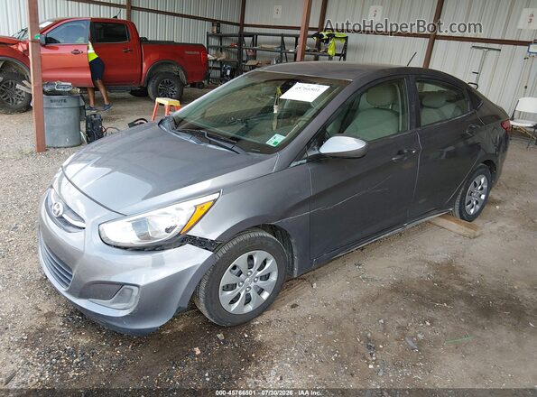 KMHCT4AEXHU264820 2017 HYUNDAI ACCENT Gray Передня ліва чверть