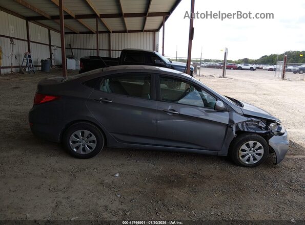 KMHCT4AEXHU264820 2017 HYUNDAI ACCENT Gray Вид задньої частини салону