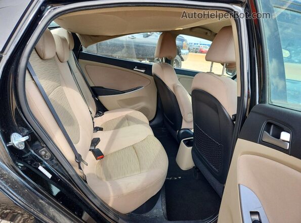 KMHCT4AEXHU341265 2017 HYUNDAI ACCENT Черный Вид задних сидений