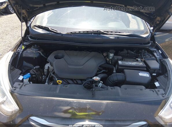 KMHCT4AEXHU373746 2017 HYUNDAI ACCENT Черный Вид сзади