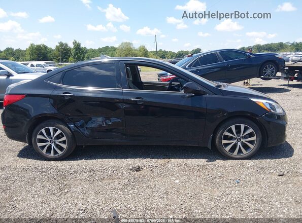 KMHCT4AEXHU373746 2017 HYUNDAI ACCENT Черный Вид задней части салона