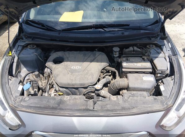 KMHCT5AE0HU301296 2017 HYUNDAI ACCENT Серый Вид сзади