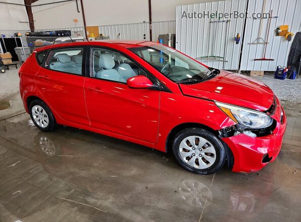 KMHCT5AE1GU258568 2016 HYUNDAI ACCENT Red წინა მარჯვენა
