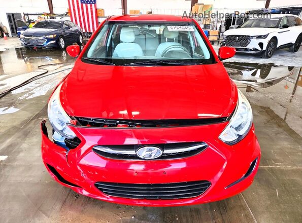 KMHCT5AE1GU258568 2016 HYUNDAI ACCENT Red წინა ხედი