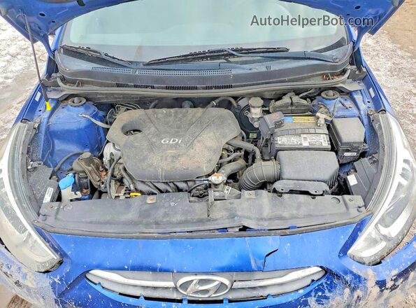 KMHCT5AE1GU278917 2016 HYUNDAI ACCENT Blue Vista interior trasera
