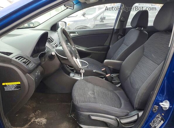 KMHCT5AE1GU278917 2016 HYUNDAI ACCENT Blue Vista interior delantera