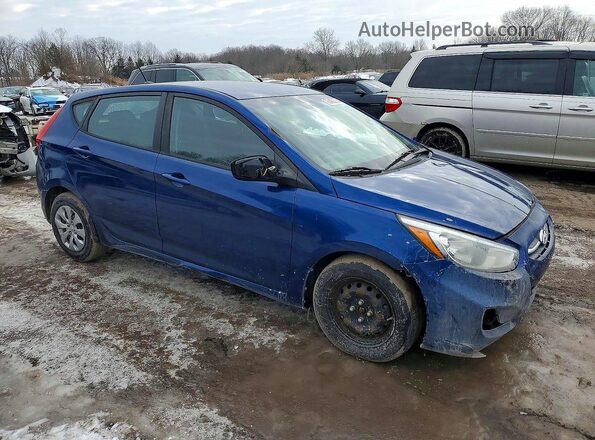 KMHCT5AE1GU278917 2016 HYUNDAI ACCENT Blue Delantero derecho