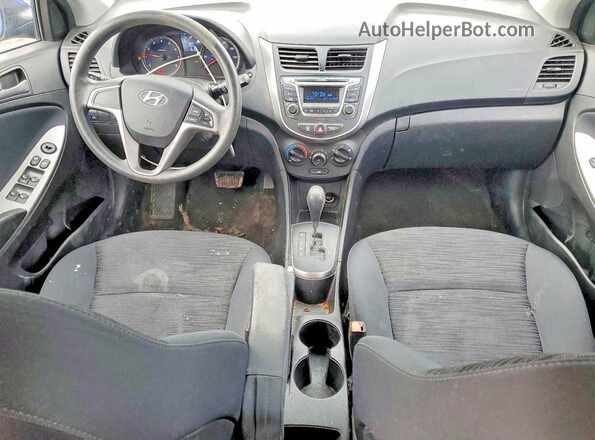 KMHCT5AE1GU278917 2016 HYUNDAI ACCENT Blue Vista del salpicadero