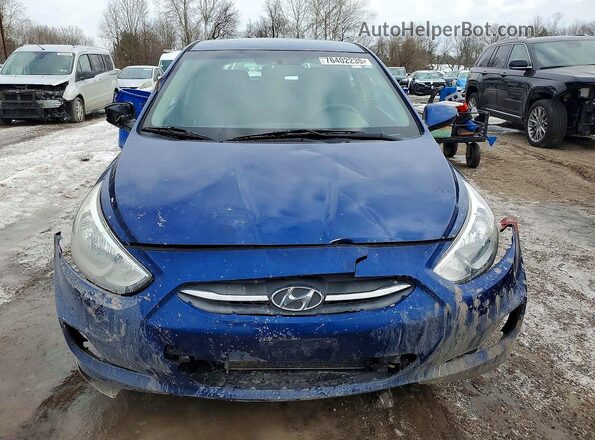 KMHCT5AE1GU278917 2016 HYUNDAI ACCENT Blue Vista frontal