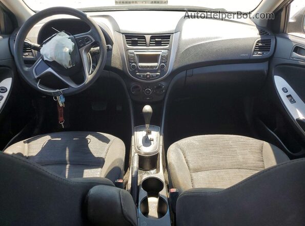 KMHCT5AE1GU281350 2016 HYUNDAI ACCENT Gray წინა პანელის ხედი