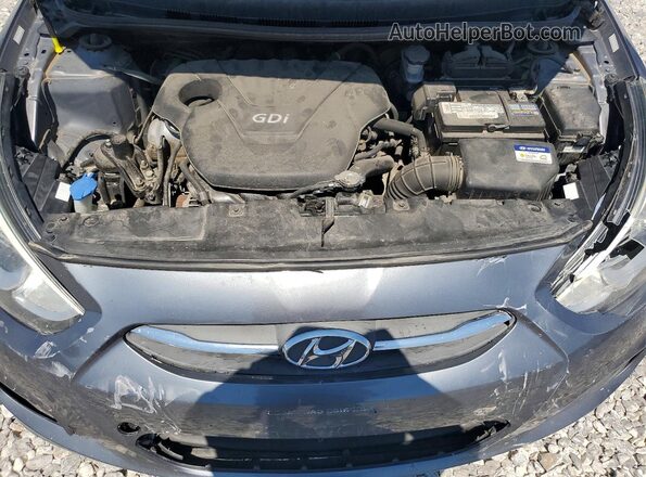 KMHCT5AE1GU281350 2016 HYUNDAI ACCENT Gray უკანა სალონის ხედი