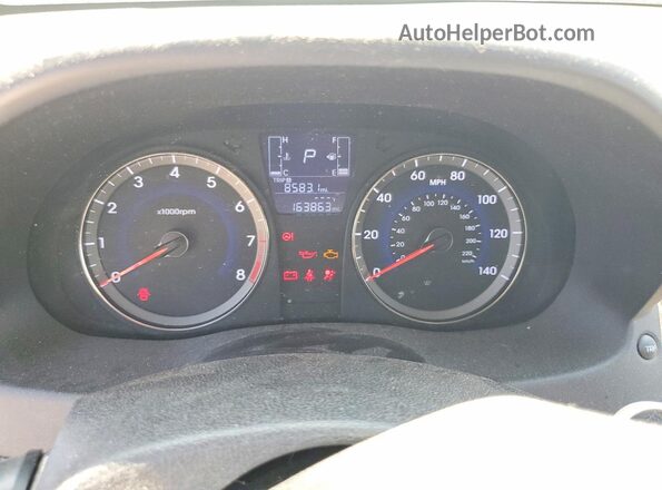 KMHCT5AE1GU281350 2016 HYUNDAI ACCENT Gray ხელსაწყოთა პანელის ხედი