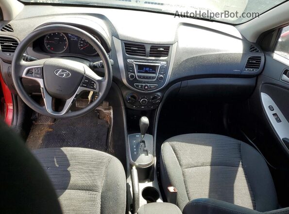 KMHCT5AE1GU290940 2016 HYUNDAI ACCENT Red Dashboard view