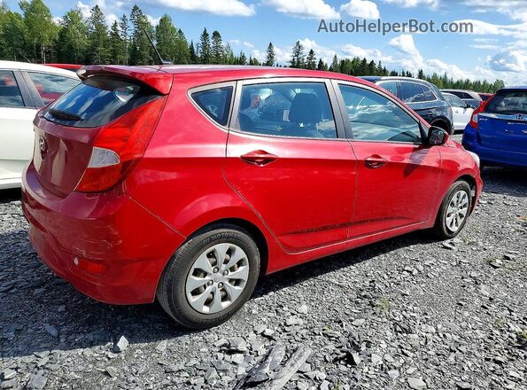 KMHCT5AE1GU290940 2016 HYUNDAI ACCENT Red Rear right