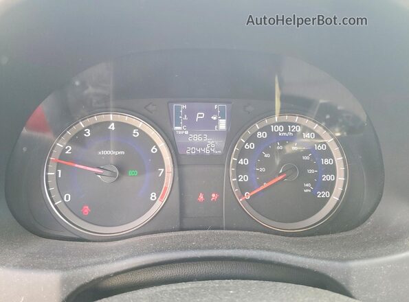 KMHCT5AE1GU290940 2016 HYUNDAI ACCENT Red Instrument cluster view