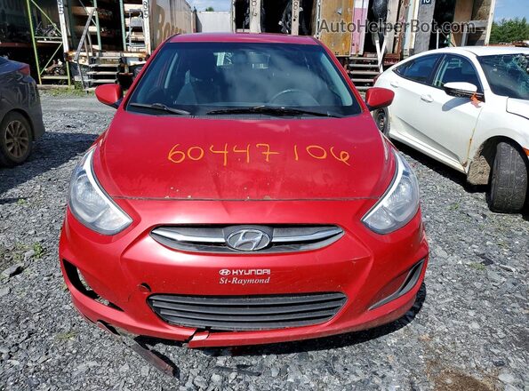 KMHCT5AE1GU290940 2016 HYUNDAI ACCENT Red Front view
