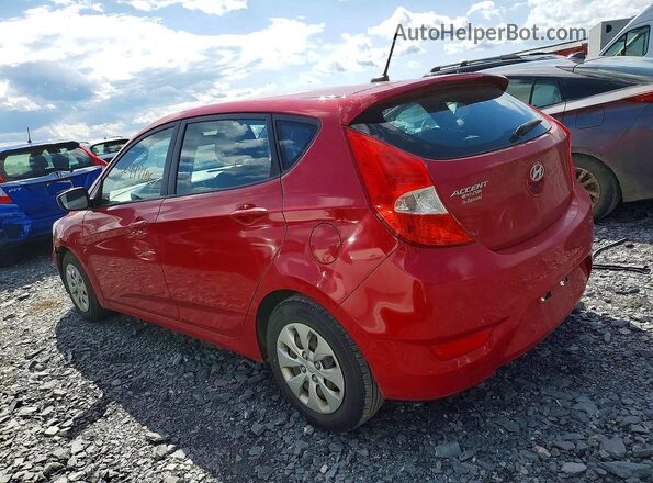 KMHCT5AE1GU290940 2016 HYUNDAI ACCENT Red Rear left