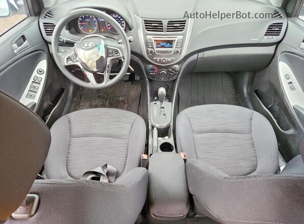 KMHCT5AE1GU292400 2016 HYUNDAI ACCENT White Вид панелі приладів