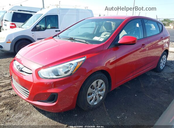 KMHCT5AE1HU311075 2017 HYUNDAI ACCENT Red Vista tres cuartos delantera izquierda