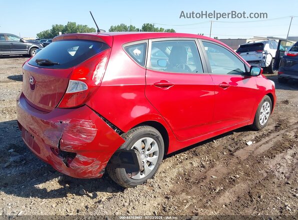 KMHCT5AE1HU311075 2017 HYUNDAI ACCENT Red Trasero derecho