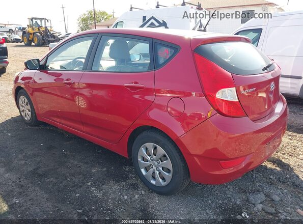 KMHCT5AE1HU311075 2017 HYUNDAI ACCENT Red Trasero izquierdo