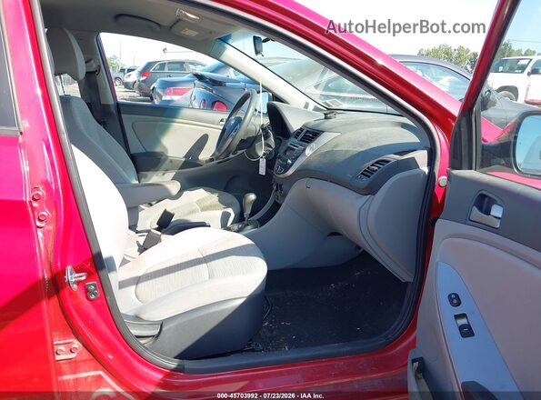 KMHCT5AE1HU311075 2017 HYUNDAI ACCENT Red Vista interior delantera