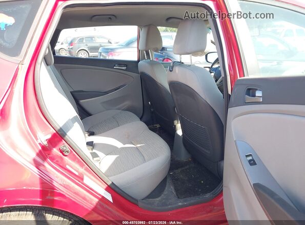 KMHCT5AE1HU311075 2017 HYUNDAI ACCENT Red Vista de la etiqueta del VIN