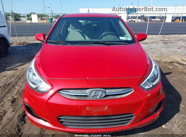 KMHCT5AE1HU311075 2017 HYUNDAI ACCENT Red Vista del cuadro de instrumentos