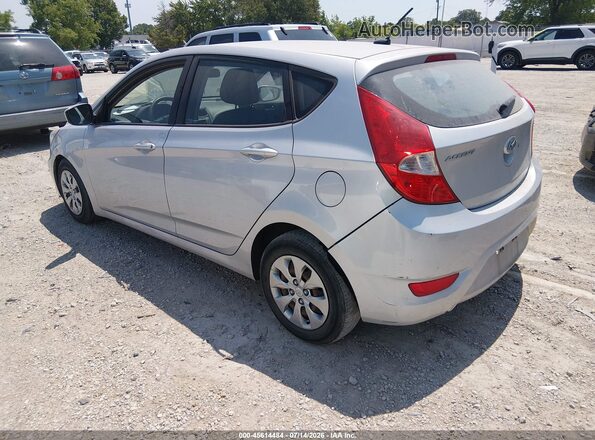 KMHCT5AE1HU319404 2017 HYUNDAI ACCENT Silver Задня ліва чверть