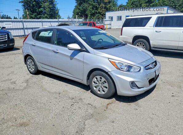 KMHCT5AE1HU344853 2017 HYUNDAI ACCENT Silver წინა მარჯვენა