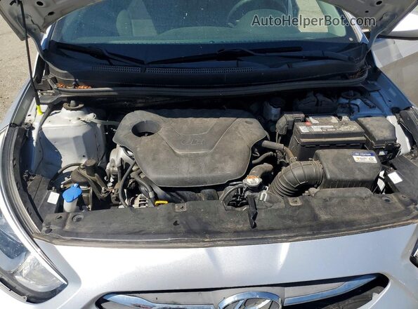 KMHCT5AE1HU344853 2017 HYUNDAI ACCENT Silver ძრავის განყოფილების ხედი